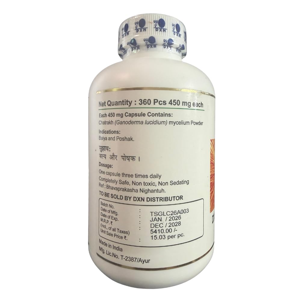 DXN Reishi Gano And Ganocelium Capsules - Rg & Gl - 360 Capsule - Image 4