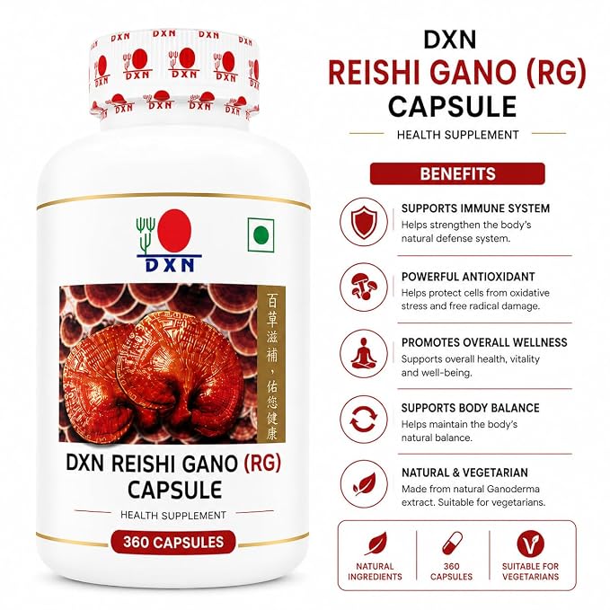 DXN Reishi Gano And Ganocelium Capsules - Rg & Gl - 360 Capsule - Image 1