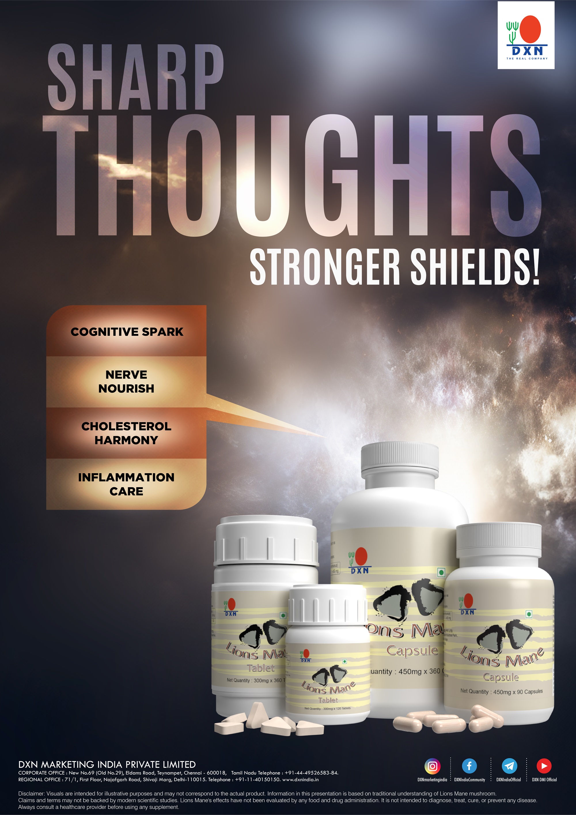 DXN Lion's Mane 120 Tablets - Image 3