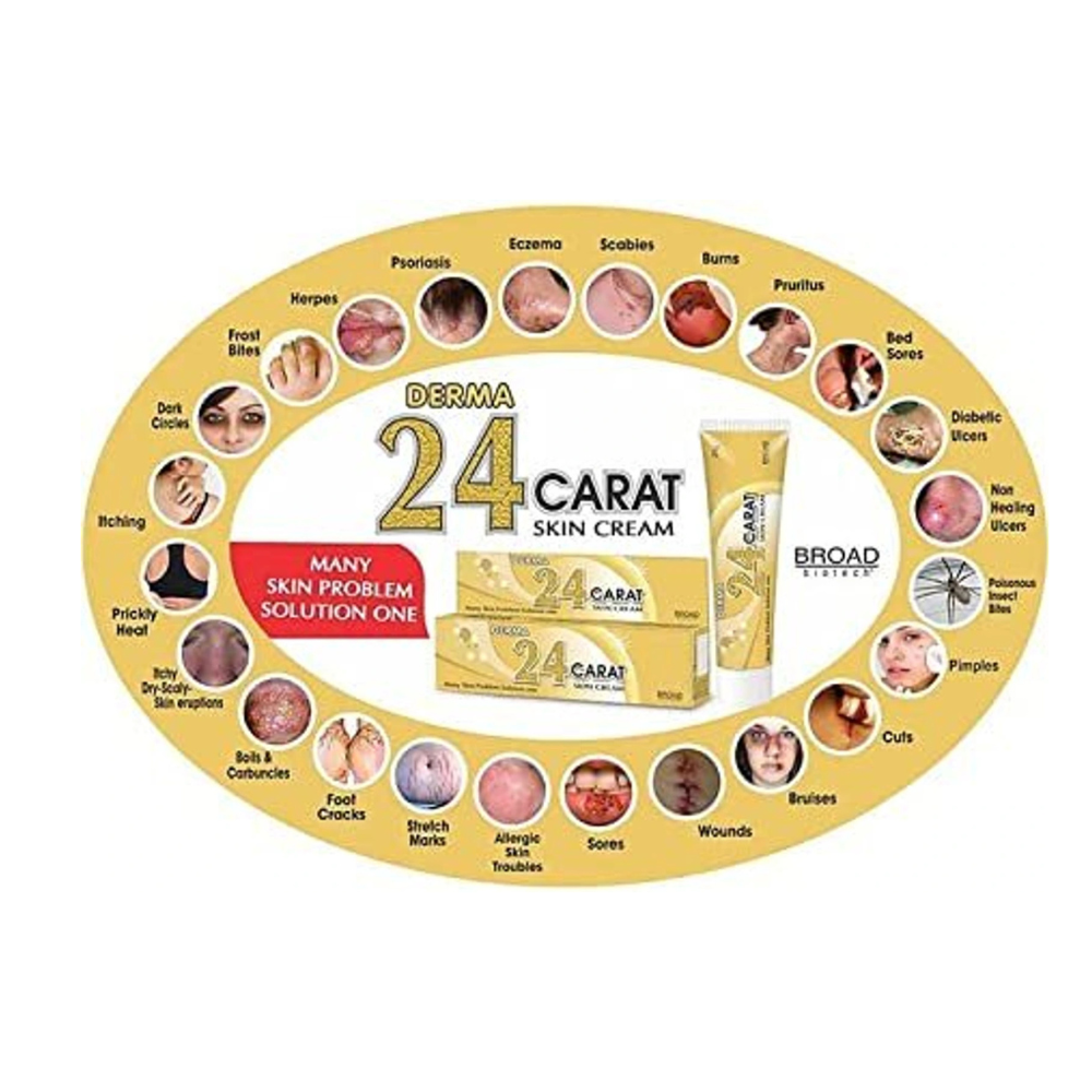 Derma 24 Karat Skin Cream 25g - Image 1