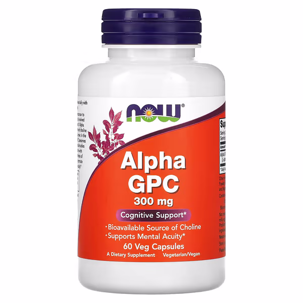 Now Alpha GPC 300mg 60 veg capsules